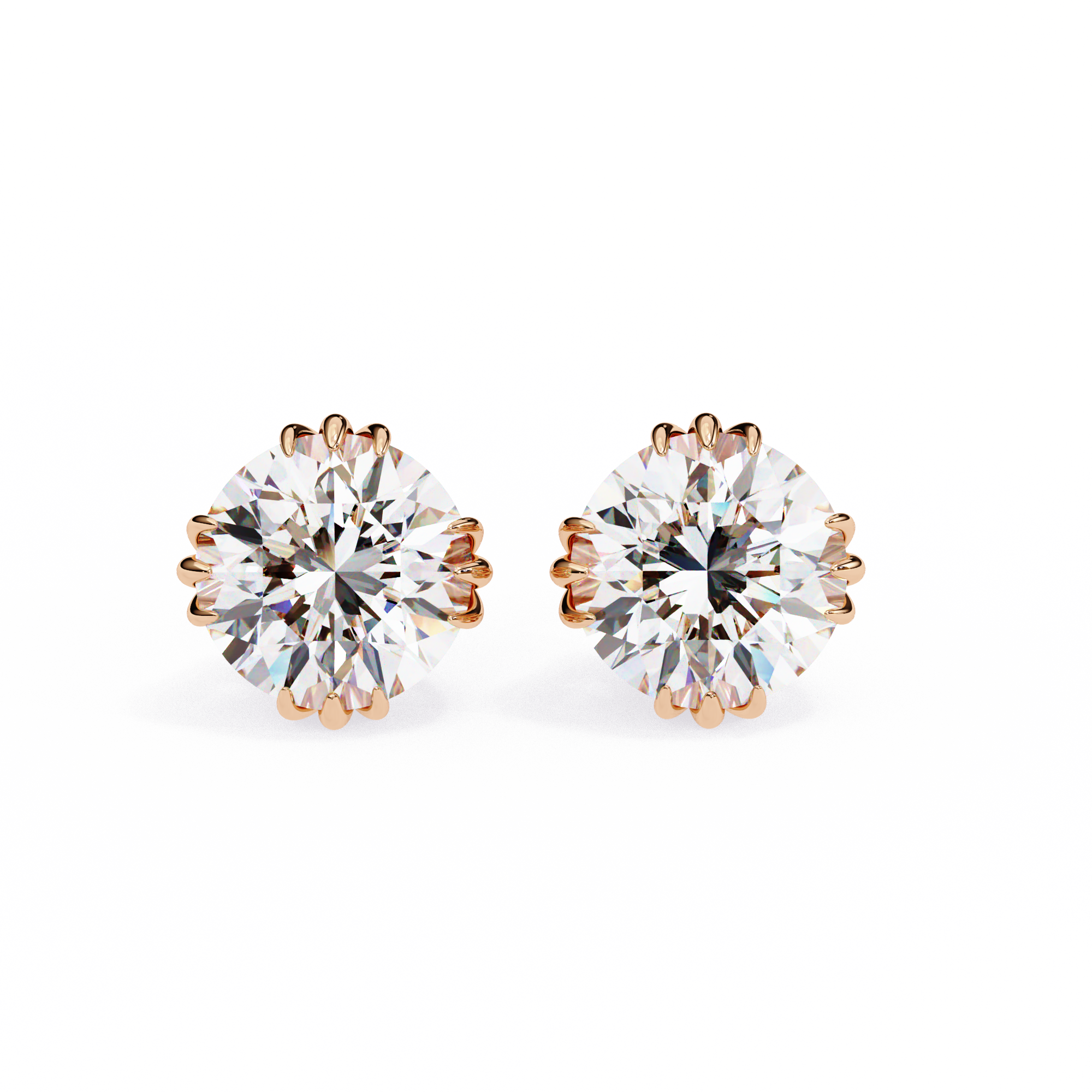 2.8ct Natural Diamond Studs | Solitairekart
